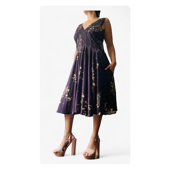 Johnny Was Dresses & Skirts - ★ Johnny Was Floral Georgette 100%Silk Spring Wedding Guest Dress - Purple ★